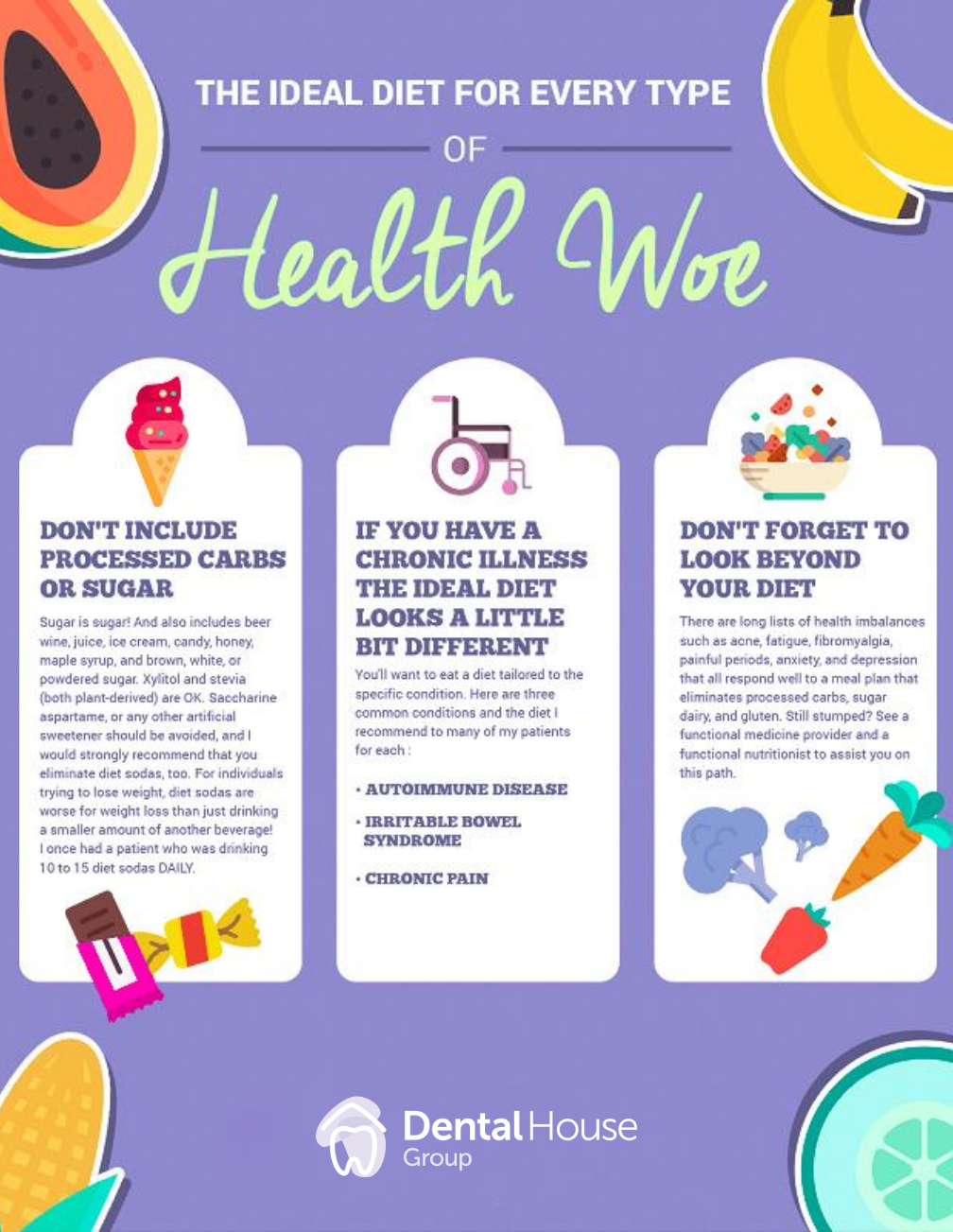The Ideal Diet For Every Type Of Health Woe DHG Wellness Infographics